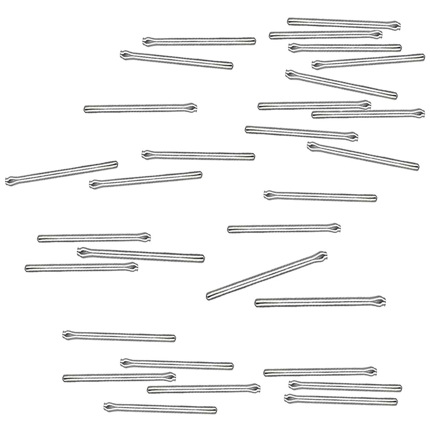 TICFROG 30個セット 時計 ベルト調整部品 10mm 割れピン 径φ1.0mm ステンレス鋼 時計バンドリンクコッターピン 10ミリ 時計ストラップバースプリットピン 時計バンドの修理用