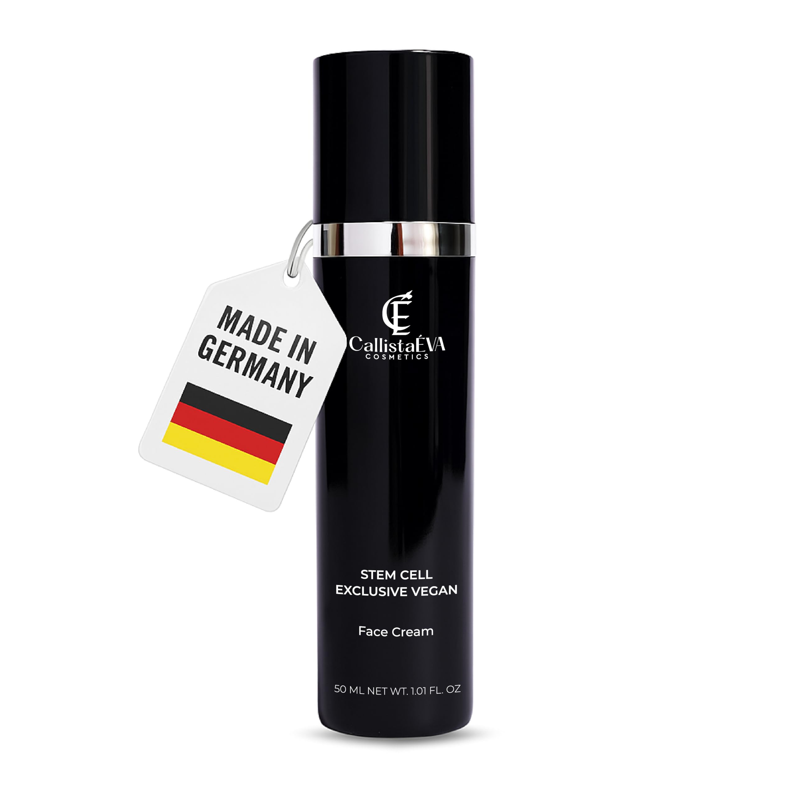 Vegane Stammzellen Gesichtscreme [Made in Germany] – Anti-Aging Pflege mit Argireline, Hyaluron & Apfel-Stammzellen – Straffende Creme gegen Falten – 50ml (50ML)