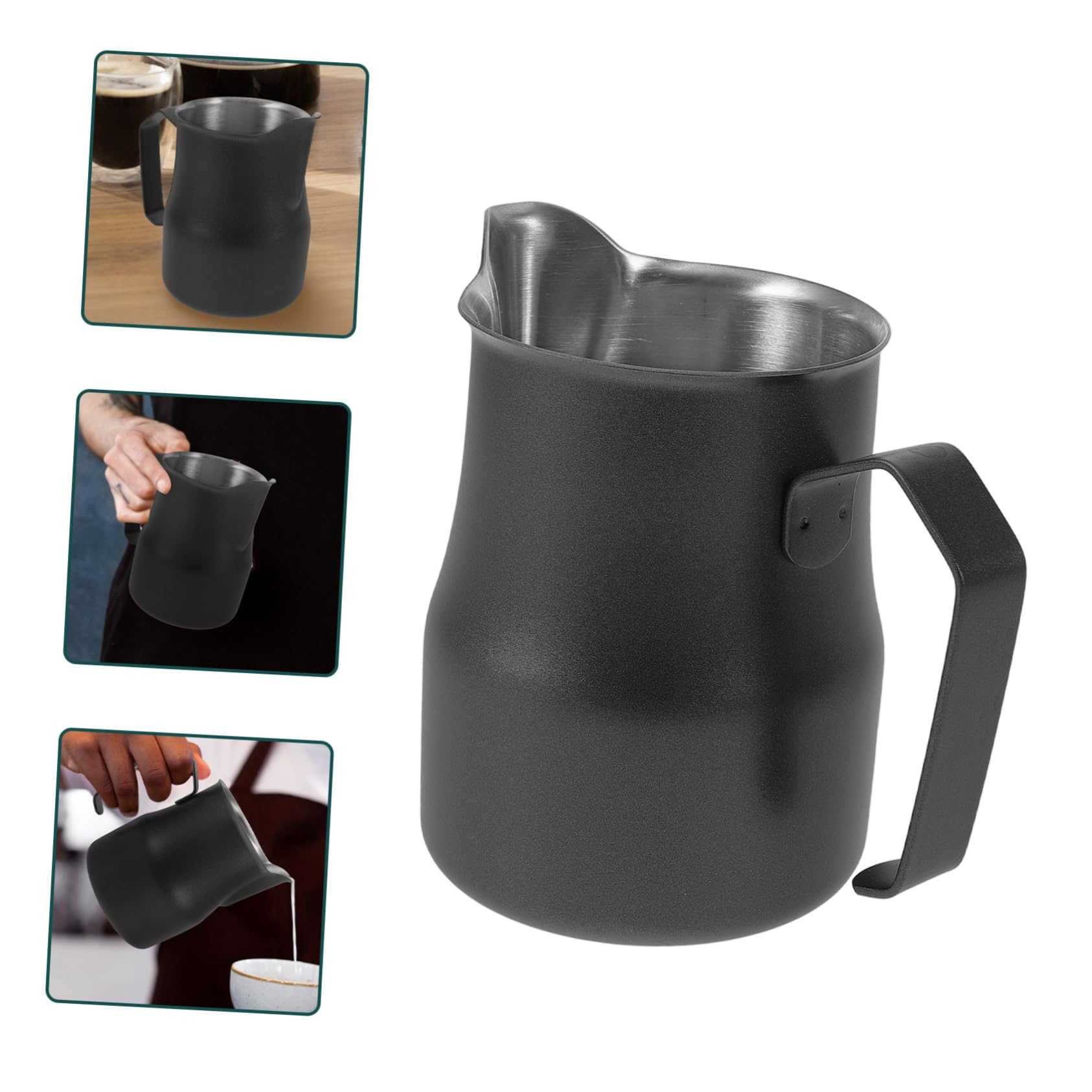 DOITOOL Taza De Café Para Espumar Leche De Acero Inoxidable Jarra Para Espumar Leche Para Espresso Para Hacer Latte Art Casa o Cafetería
