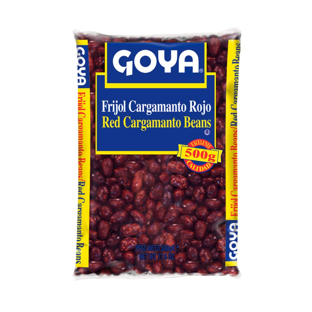 Goya Frijol Cargamanto Rojo 6x500 gr, Listos para Cocinar, Alto en Proteína Vegetal, Ideal para Bandeja Paisa, Frijoladas, Cazuelas y Refritos