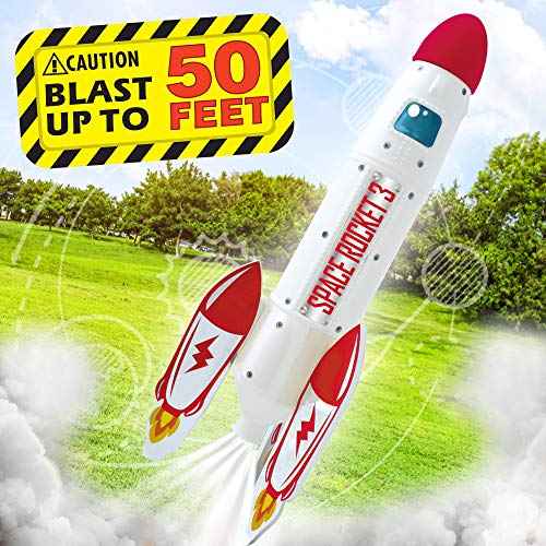 BLOONSY Water Rocket Science Kit for Kids 8-12 | Model Rocket Bottle Launcher | Build Your Own Rocket Science Starter Kit | STEM Space Toys for Boys and Girls