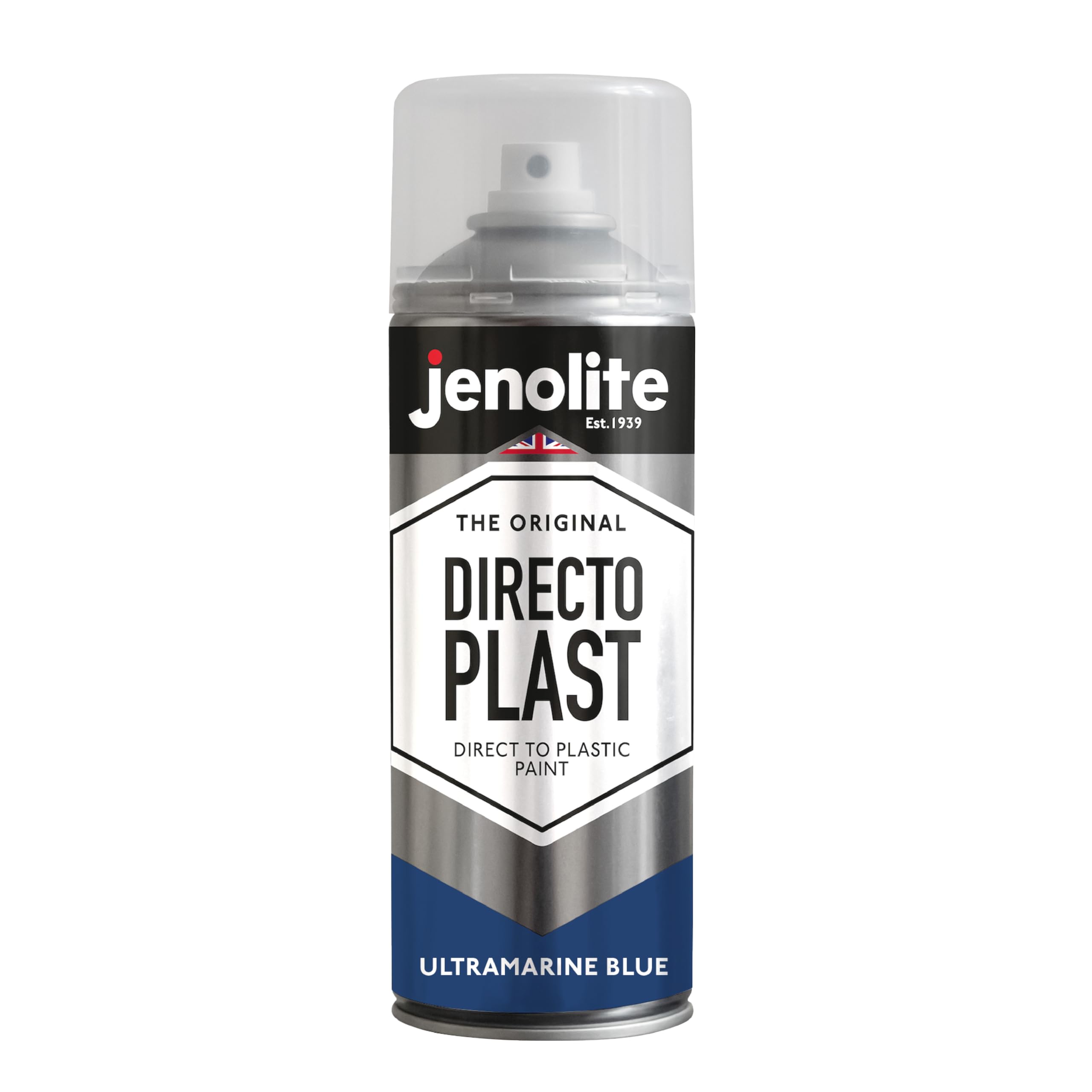 Jenolite Ultramarine Blue Directoplast Gloss Spray Paint | | 400Ml | Spray Paint For Plastic Surfaces | For All Types Of Plastic | No Primer Required Multi Surface Paint | Ral5002