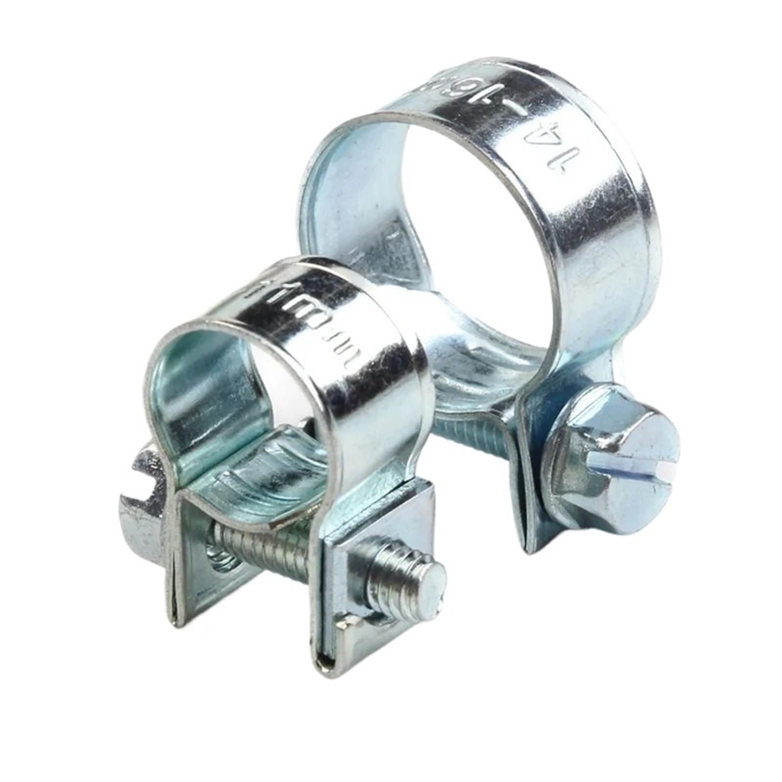 135/60Pcs Hose Clamps Double Ears Clamps 8-18mm Worm Drive Fuel Water Hose Pipe Clamps Clips Hose Fuel Clamps Assorted Kit(60pcs)