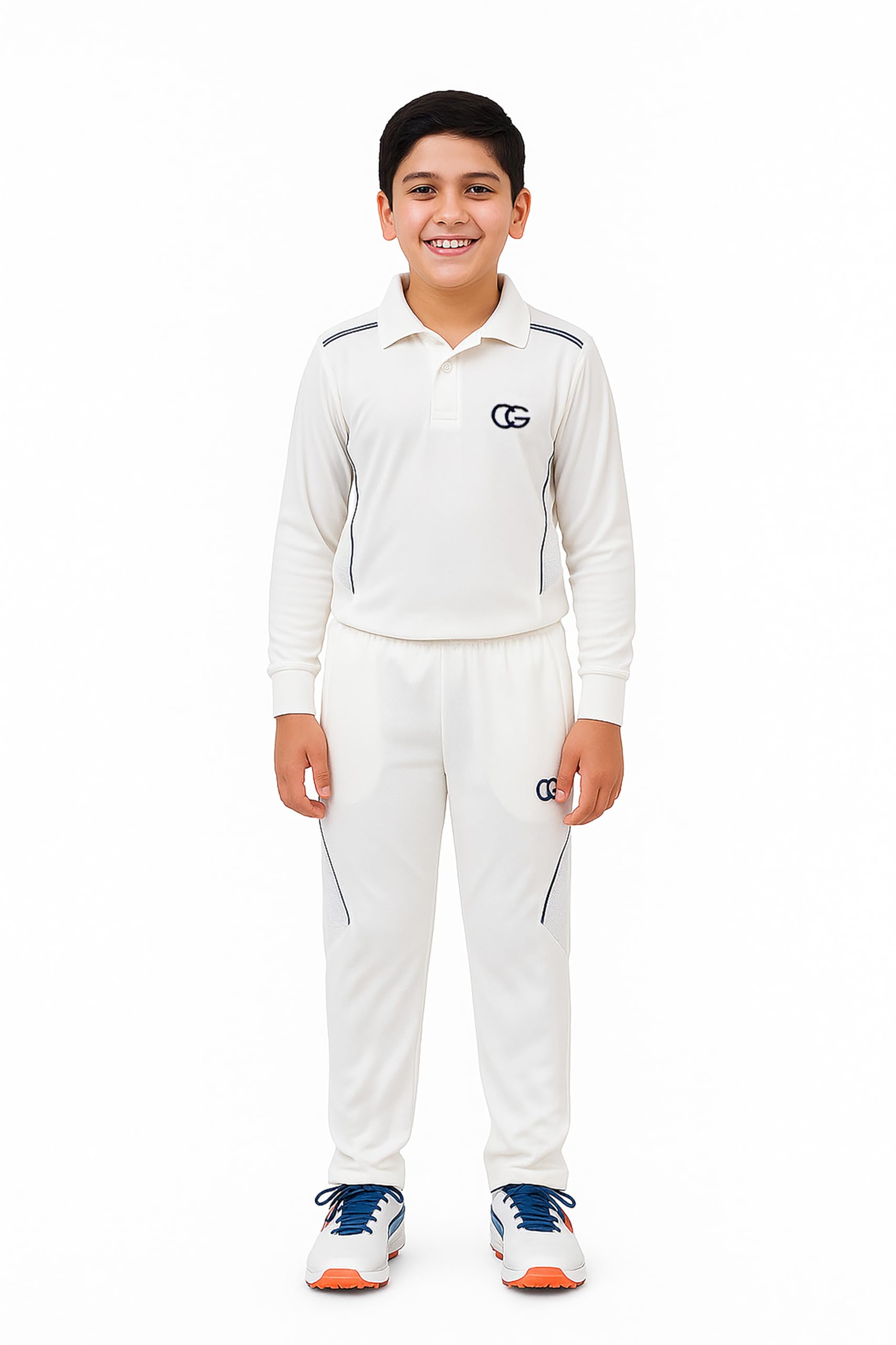 Chemise De Cricket Garçon Taille Large - Marque Boundary Sports - Occasion Très Bon état