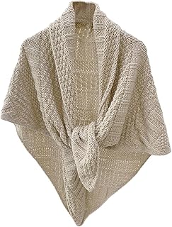 G-LIKE Women's Triangular Scarf Shoulder Scarf Cape - Spring Autumn Winter Knitted Warm Decorative Wrap Scarf Head Scarf Triangular Scarf for Women Girls - Knitting Wool