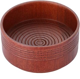 Wooden Shaving Soap Bowl, Wooden Man Shaver Soap Bowl Shaving Round Bowl, Shaving Mug Bowl For Shaving Sets Cleansing Mug Tool