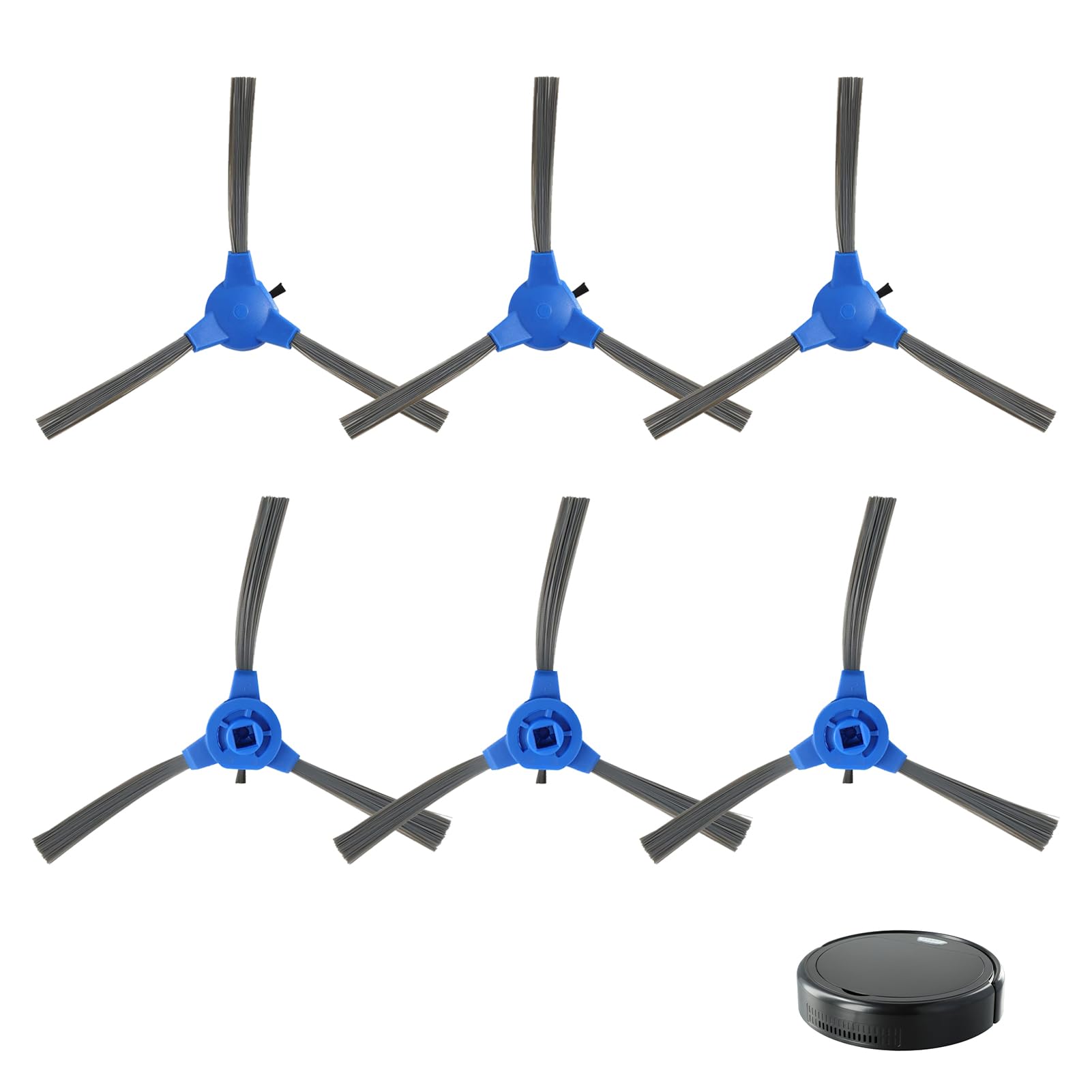 6 PCS Side Brush Replacement Compatible With Eufy RoboVac 11S 12 15C 30 30C 35C, Side Brush Robotic Vacuums, Vacuum Cleaner Accessories for Maximum Cleaning Efficiency and Optimal Performance