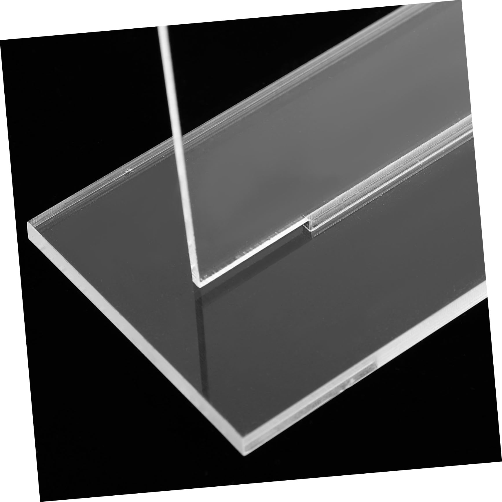 Transparente Acryl Tischkarten für Hochzeiten, 5 Satz, Bogenform | Leere Platzkarten mit Halterungen, für Geburtstage und Empfang, Praktische Ausführung