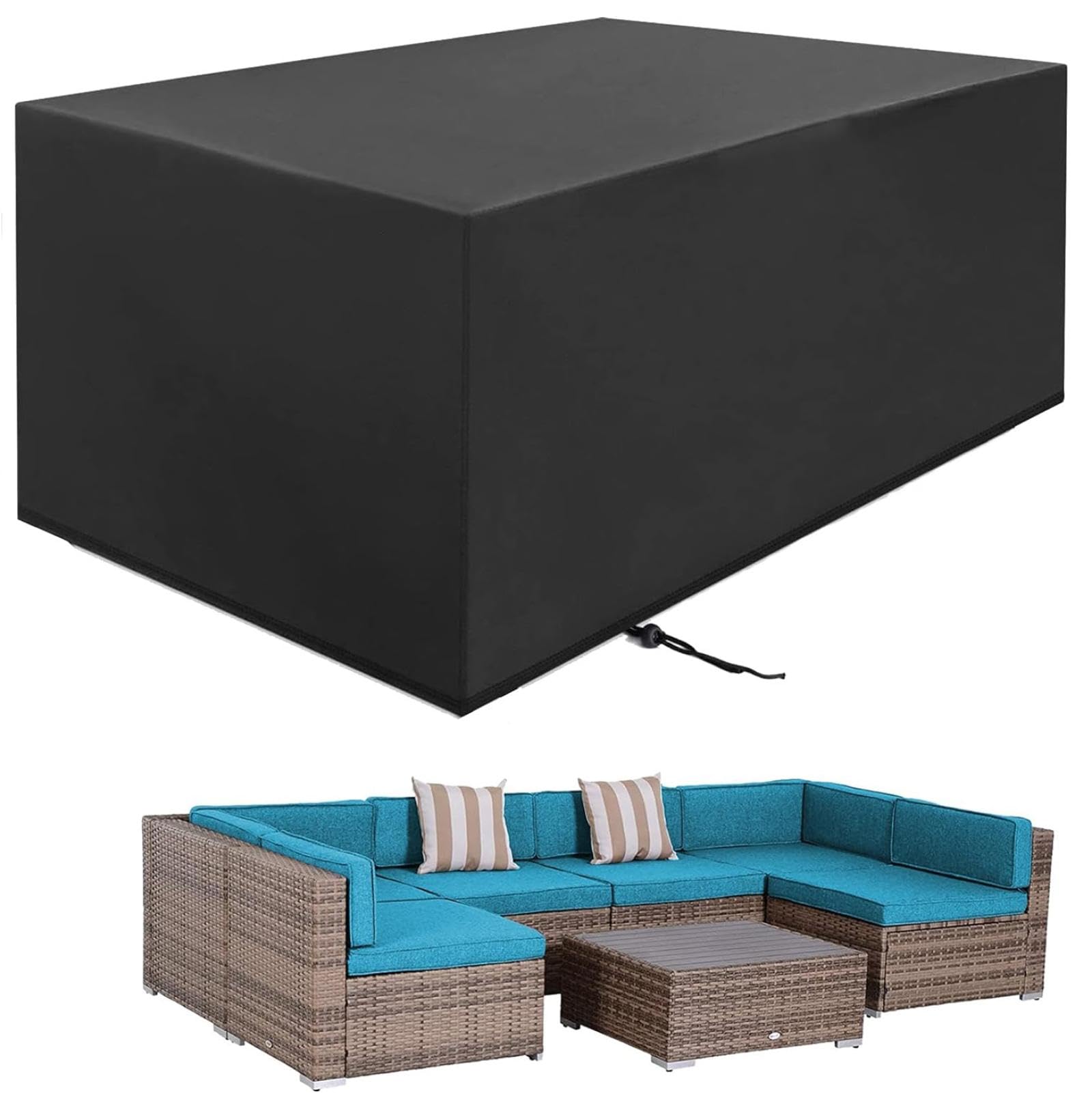 420D Salon De Jardin, Housse De Table Extérieur Bâche De Protection