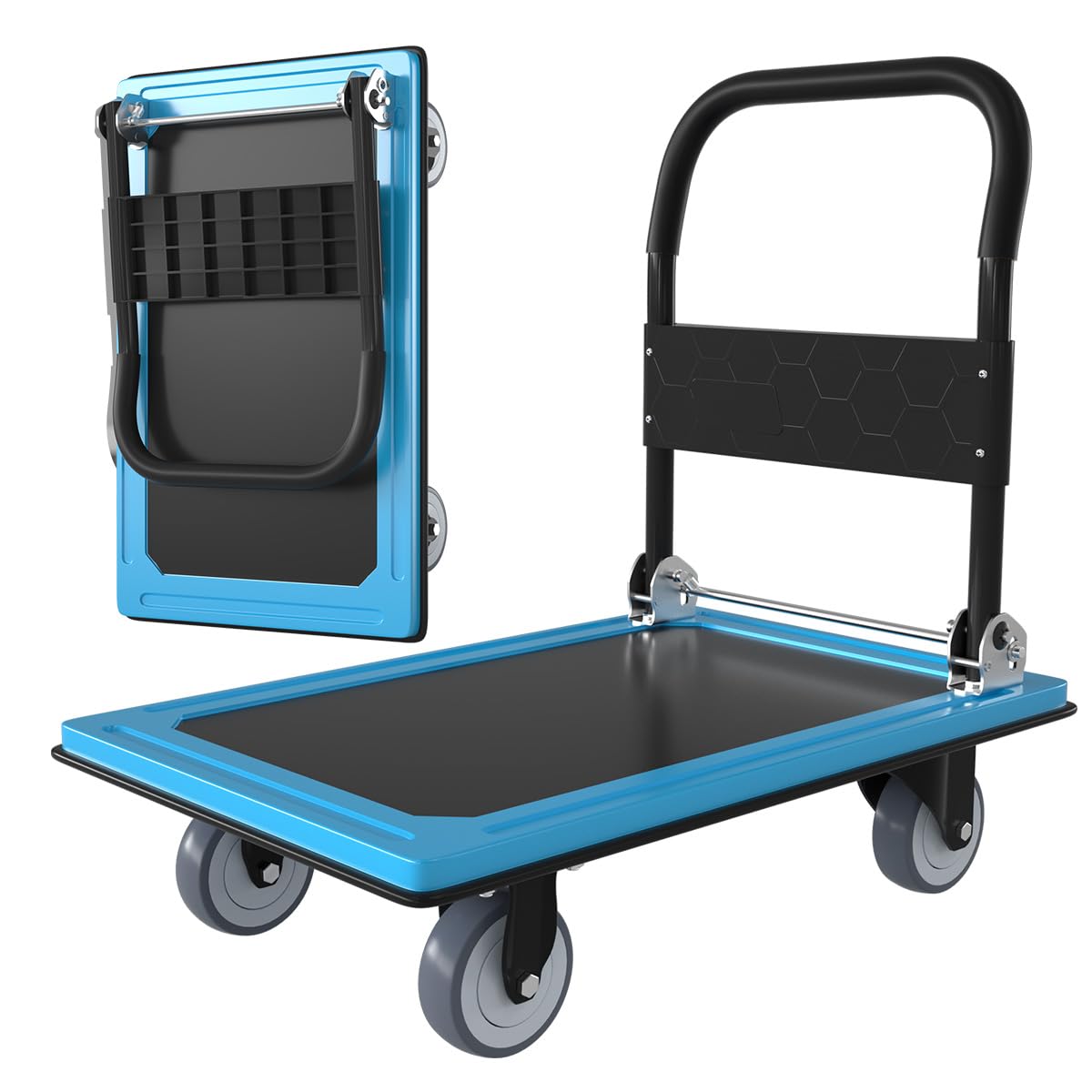 WUD Folding Push Cart - 1100 lb Capacity -9