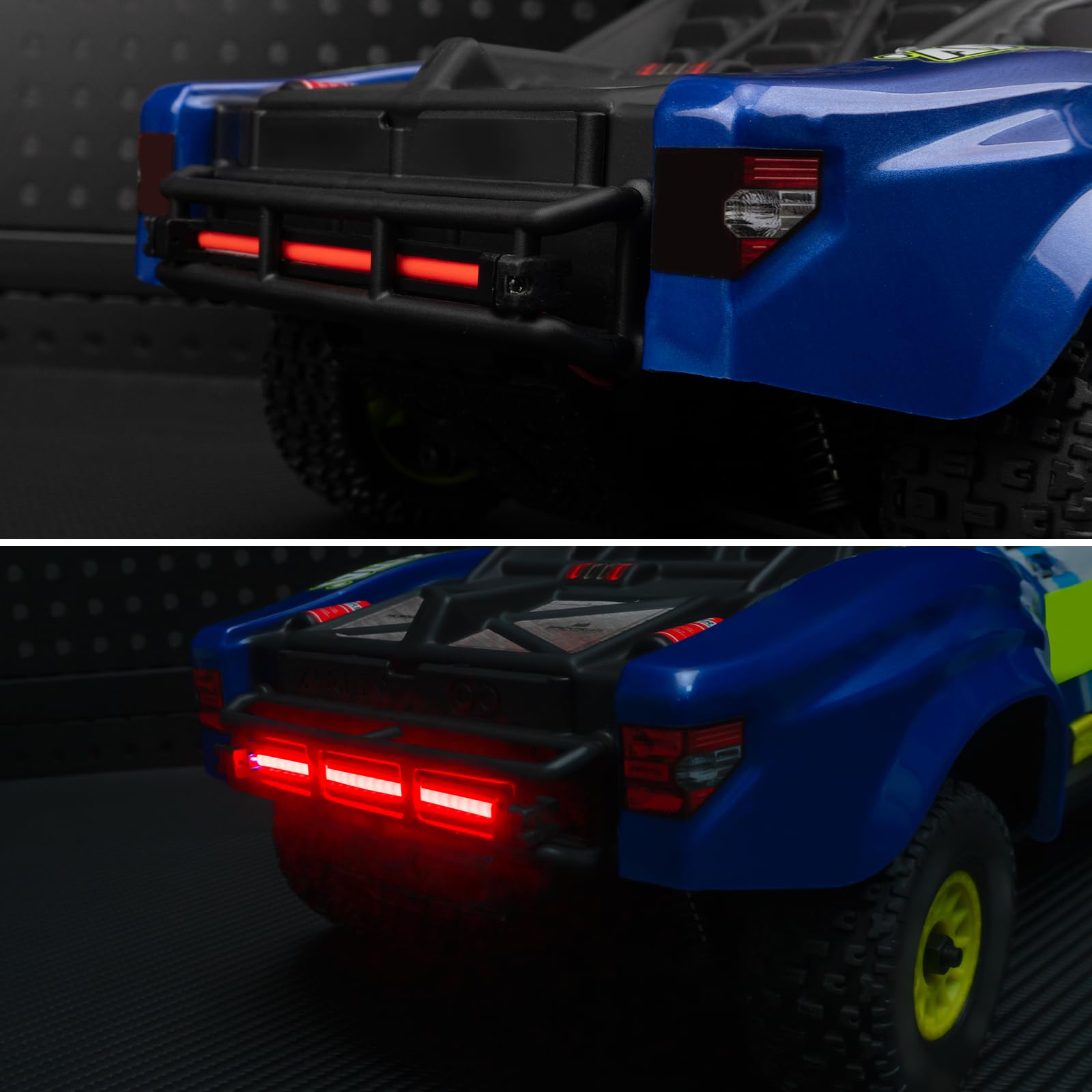 Barre De Feux Avant Et Arrière Pour RC Arrma Mojave Grom 1/14 - Phares LED Blancs Et Rouges