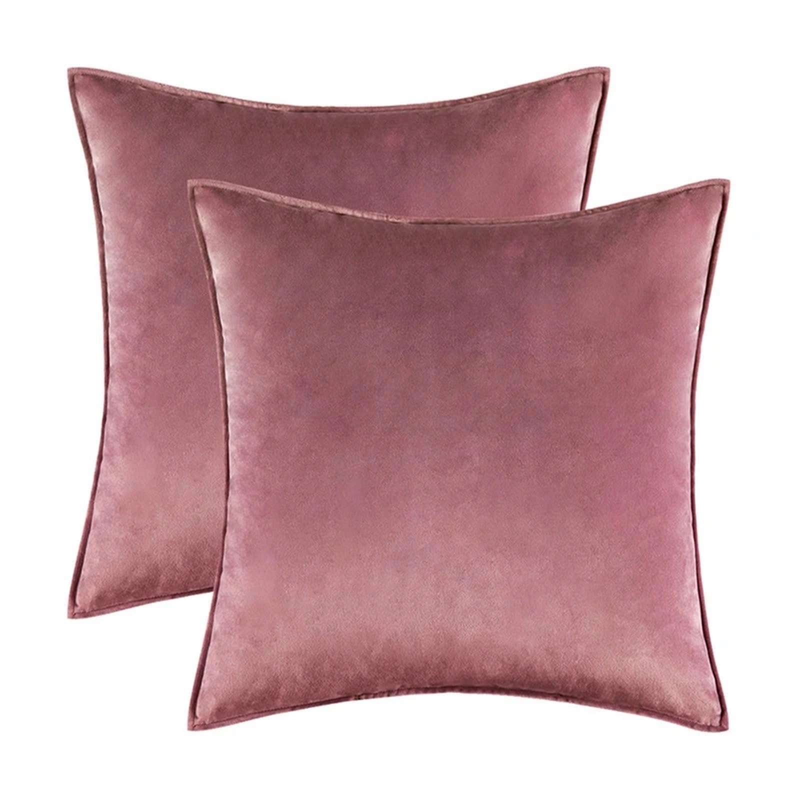 Housses de coussin en velours 45x45 cm lot de 2 pour la décoration de chambre
