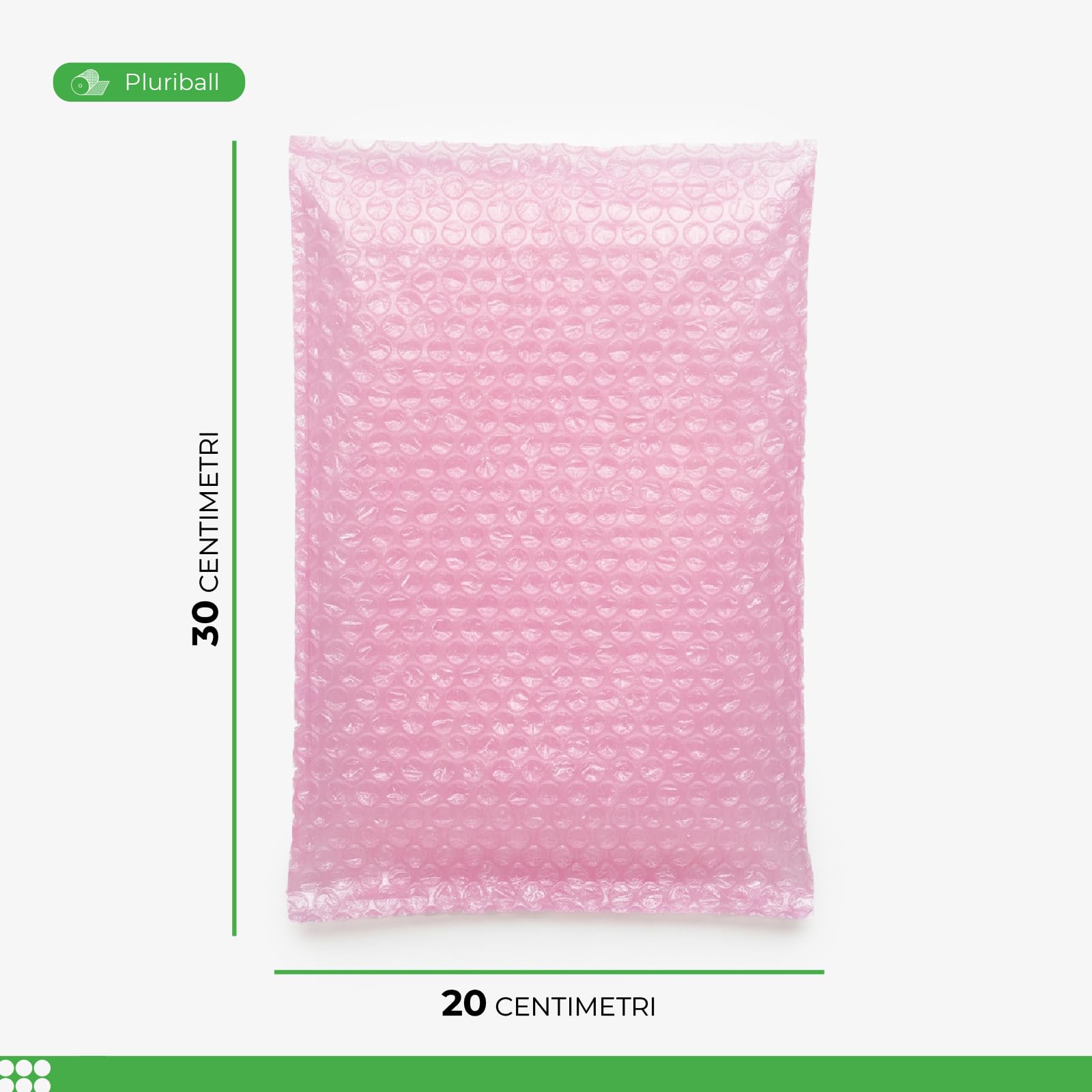 ImballaggiPer Buste Antistatiche in Pluriball 20x30 cm Rosa - Sacchetti Imbottiti per Spedizioni di Componenti Elettronici e Oggetti Delicati, Protezione Antiurto