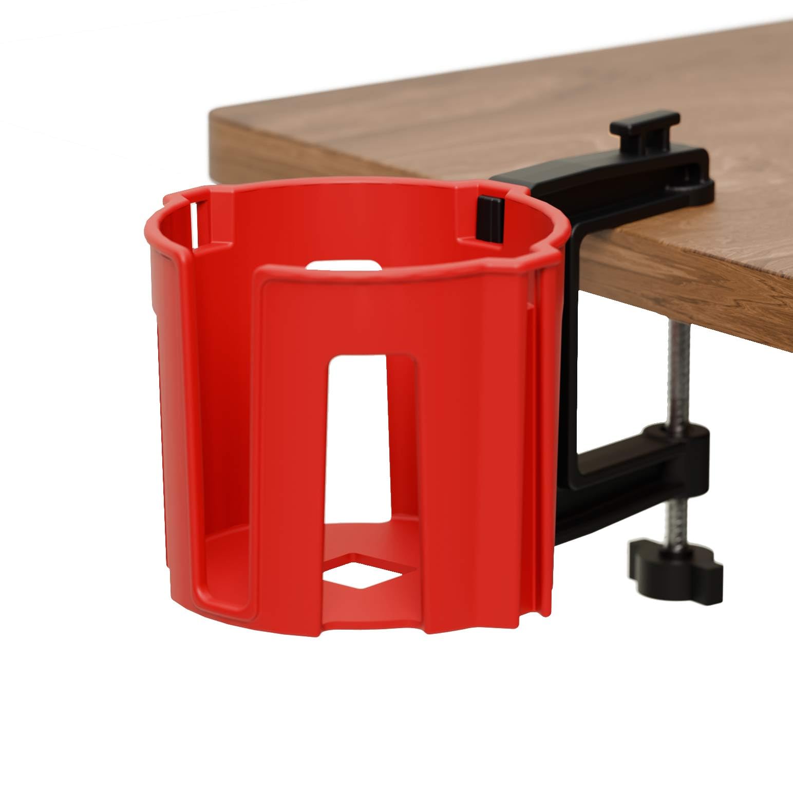 El mejor portavasos antiderrames para tu escritorio o mesa rojo/gris