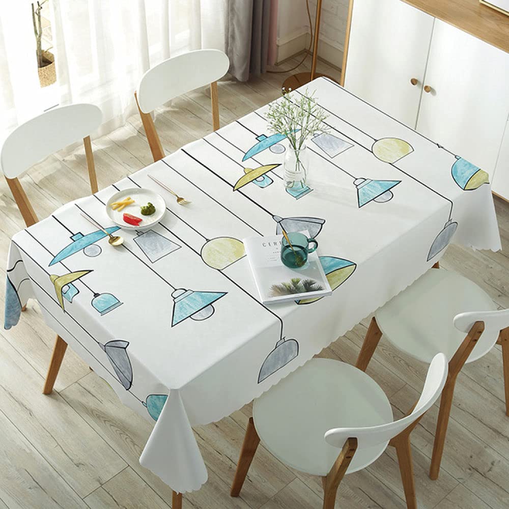 Nappe en plastique PVC rectangulaire style pastoral pour mariage 115x115cm