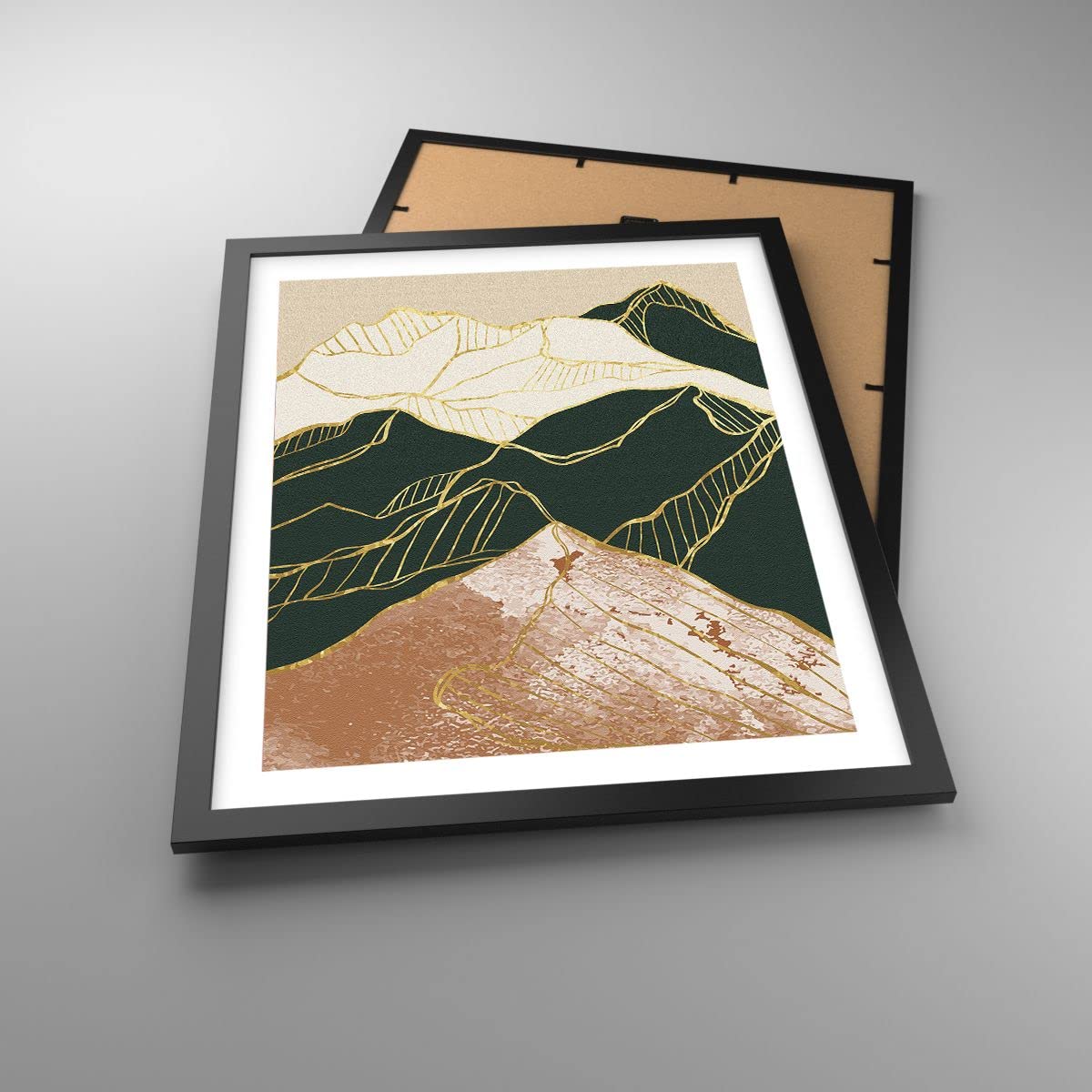 ARTTOR Poster Cadre Noir 40x50 cm Affiche Abstrait Paysages - 5173 - P2B
