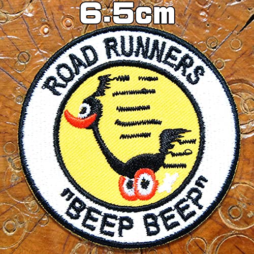 Amazon.co.jp: アメカジワッペン【ROAD RUNNERS・ロードランナー】丸