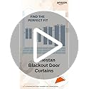 Image of Homestan 70% Blackout Door Curtains 8 Feet Long Set of 2, Room Darkening Parda with Grommet Design for Home Decor (8x4 Feet, Peach)
