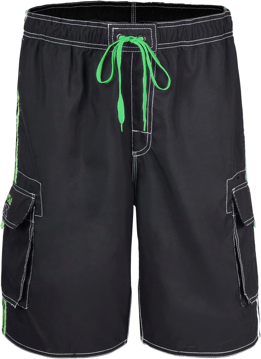 Nonwe Men's Beachwear Board Shorts Quick Dry with Mesh Lining Swim Trunks
