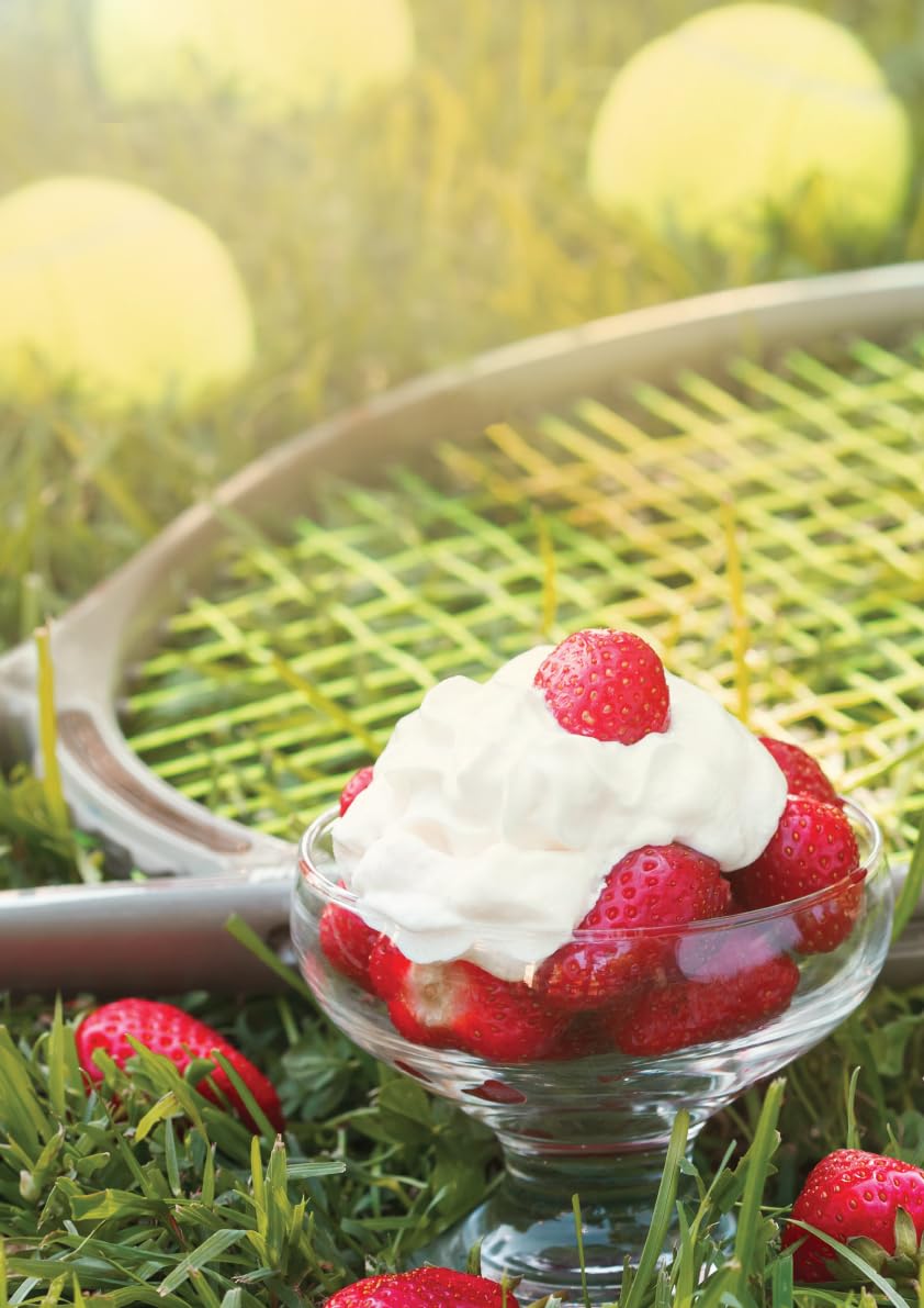 Partyrama.co.uk Multicolour Strawberries & Cream Tennis Design Poster Pvc Party Sign Decoration