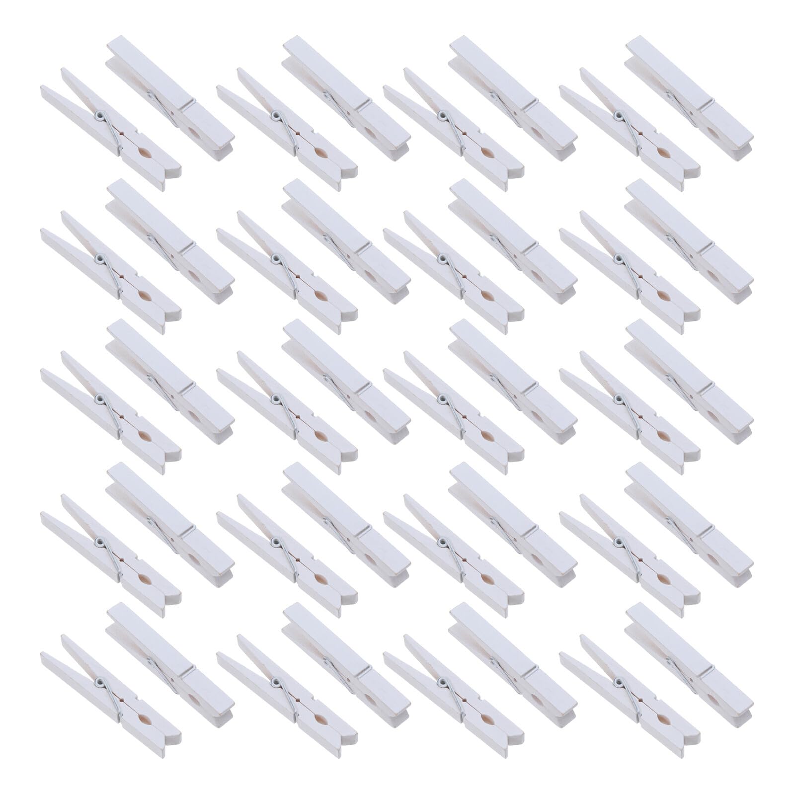 100 Unidades Carpeta de Fotos de Madera Clips de Armario pequeñas Pinzas para la Ropa White