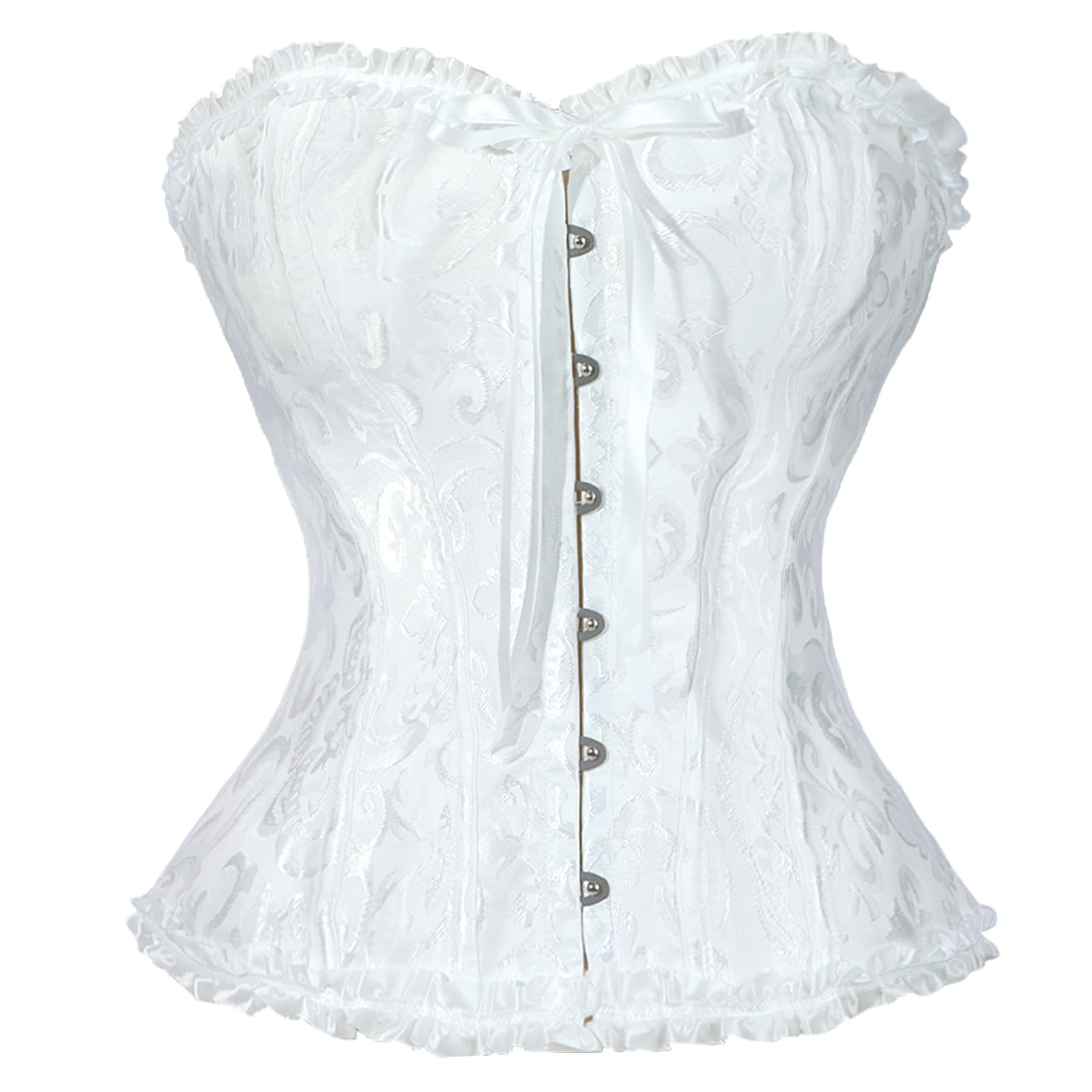 Bustier gothique vintage chic et corset pour femmes noir - 8