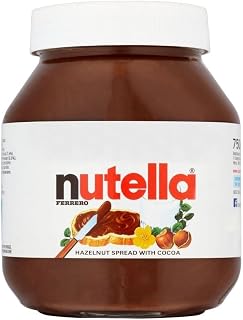 Nutella Chocolate Hazelnut Spread with Cocoa - 2 Pack, 2 x 750 g