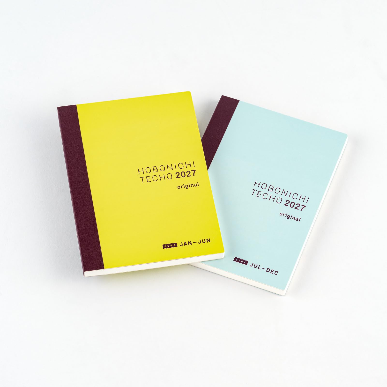 Hobonichi Techo 2027 Original Avec Books – A6, Japanese, Daily, 6-month x 2-Book (Jan/Jul Start)
