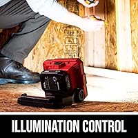 Vista 4 de SKIL PWR CORE 12 12V Luz de Inundación de Cabeza Única, Solo Herramienta, Batería y Cargador No Incluidos - LH5533-00, Rojo