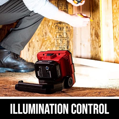 Miniatura 4 de SKIL PWR CORE 12 - Luz de inundación de 12 V, solo herramienta, batería y cargador no incluidos, LH5533-00, rojo