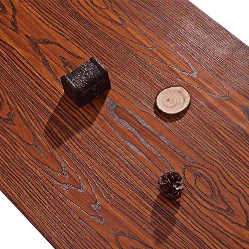 RedChimes-Self-Adhesive-Wallpaper-Waterproof-Old-Furniture-Vinyl-Stickers-Wooden-Door-Wardrobe-Desktop-PVC-Wall-Papers-Topical-Walnut-Brown-24-X-100-INCHES