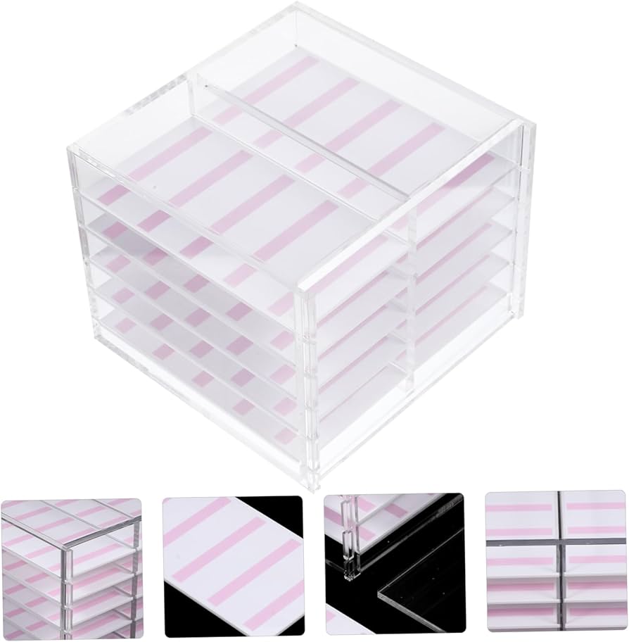 Amazon | Alipis アクリル製ネイルアート収納ボックス 段式マニキュア