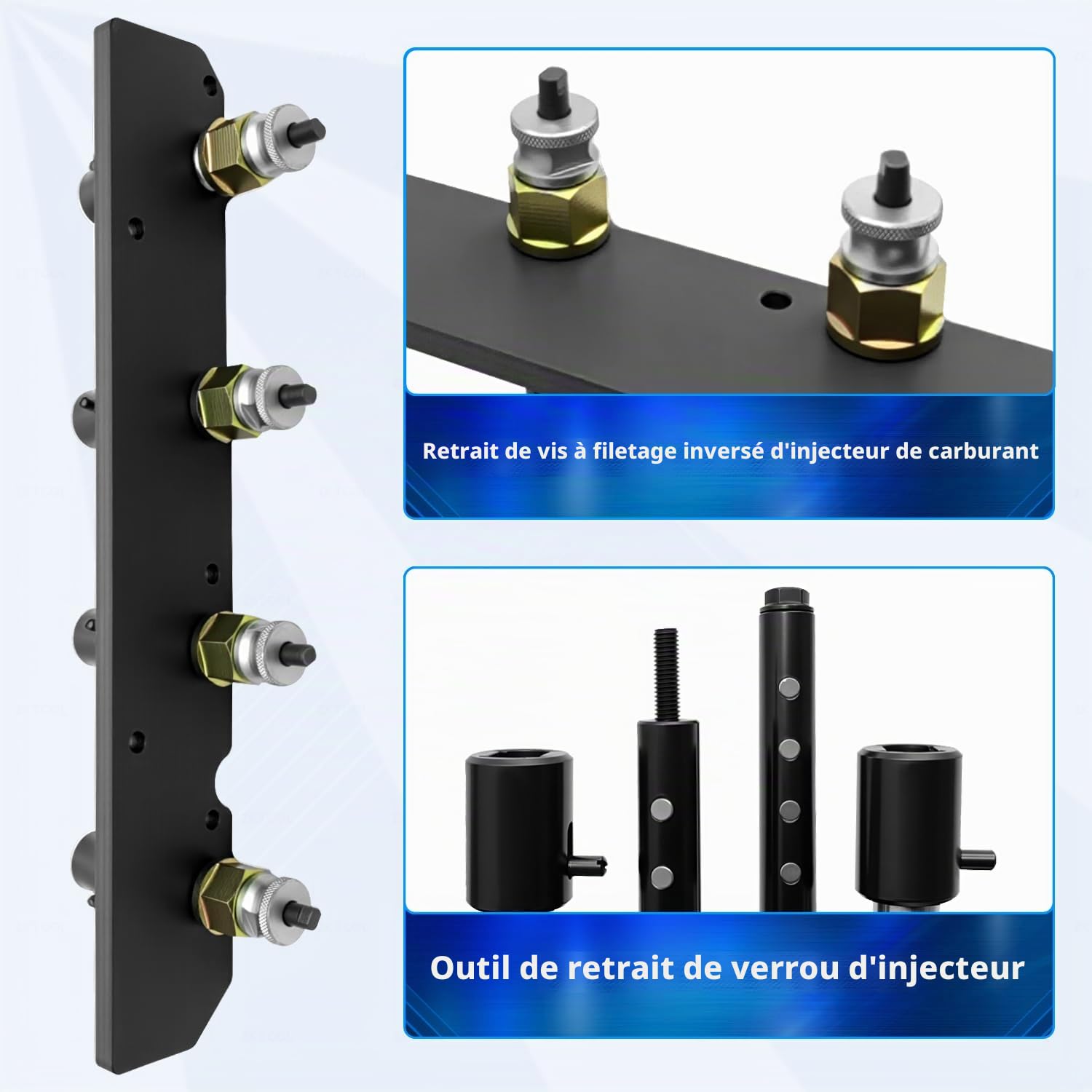 ZKTOOL Kit d'Outils de Retrait et d'Installation d'Injecteur de Carburant | Pour BMW B36 B38 B48, Équivalent à OEM 83302385417, Ensemble Professionnel d'Extraction, Matériel Durable de Réparation