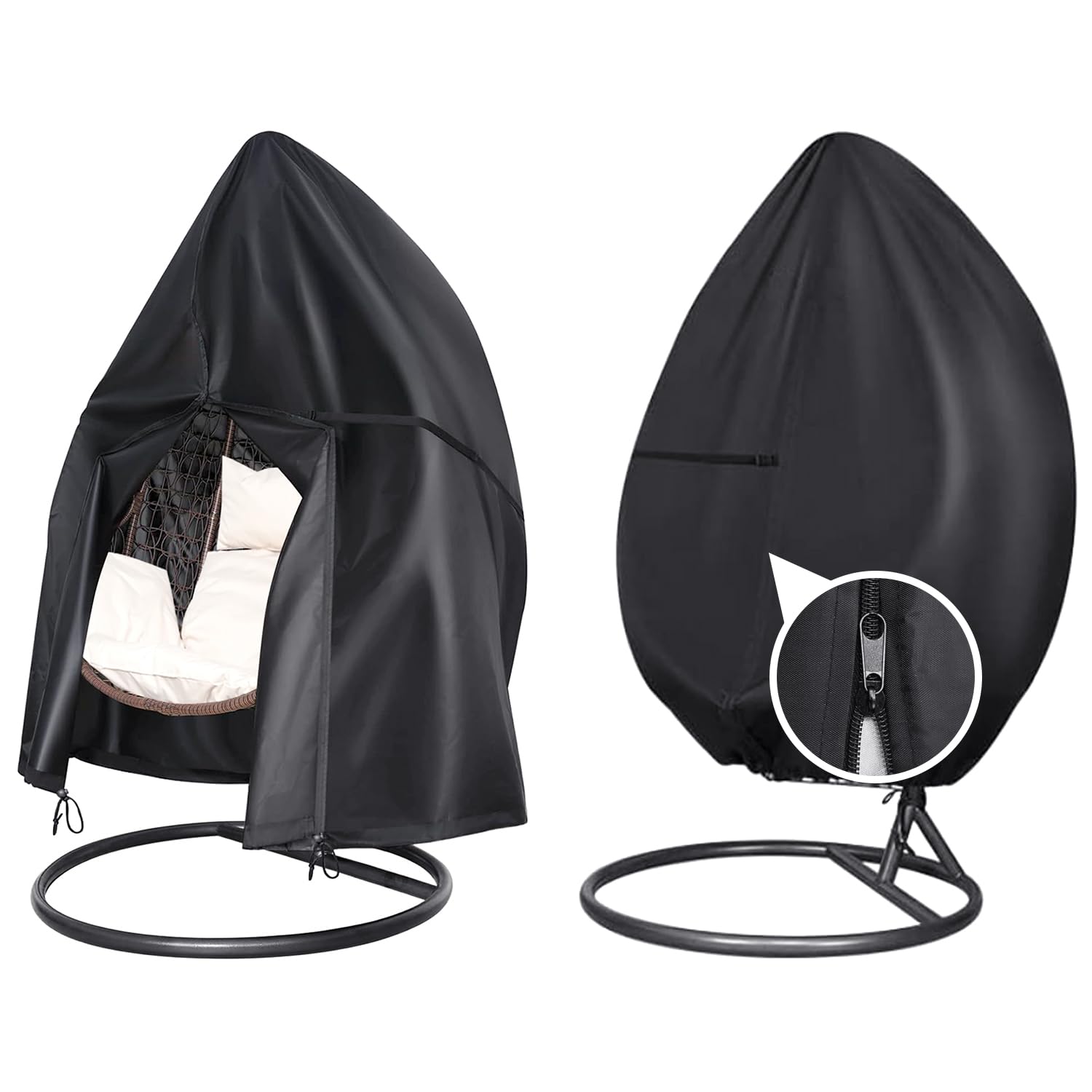 Coperture dondoli da giardino,Copertura per Sedia a Dondolo Impilabili Impermeabile, Antivento e Antipolvere, Resistente tessuto Oxford,Telo Coprisedie da Esterno Anti UV 190*115CM