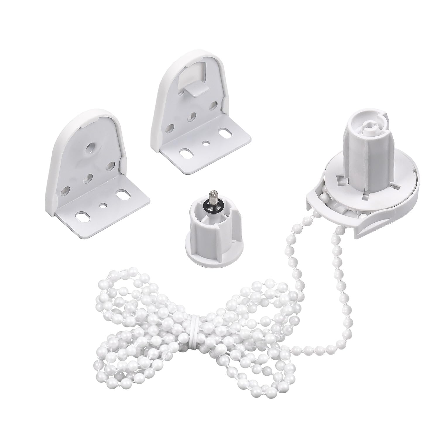 1" (25mm) Roller Blind Repair Kit - ONLY for 1 Inch (25mm) Diameter Roller Shade Tubes, Includes Brackets, Clutch, Chain & End Plug
