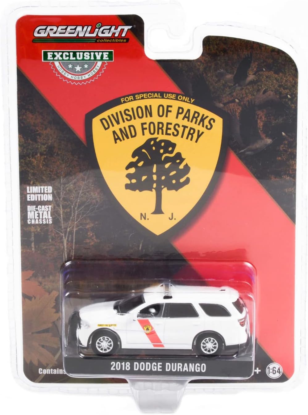 1:64 2018 Dodg&e Durango - New Jersey State Forest Fire Service (Hobby Exclusive) 30267 [Shipping from Canada]