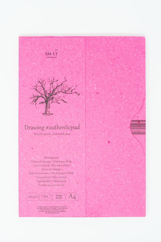 SMLT Authentic Line A4 blok do szkicowania, 120 g/m², biały, 60 arkuszy