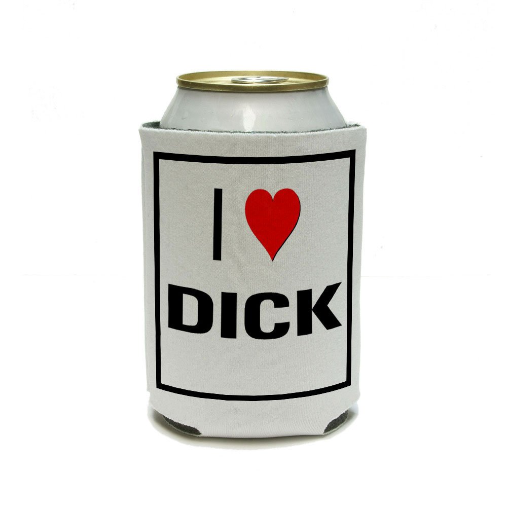 GRAPHICS & MORE I Love Heart Dick Can Cooler - Drink Insulator - Beverage Insulated Holder