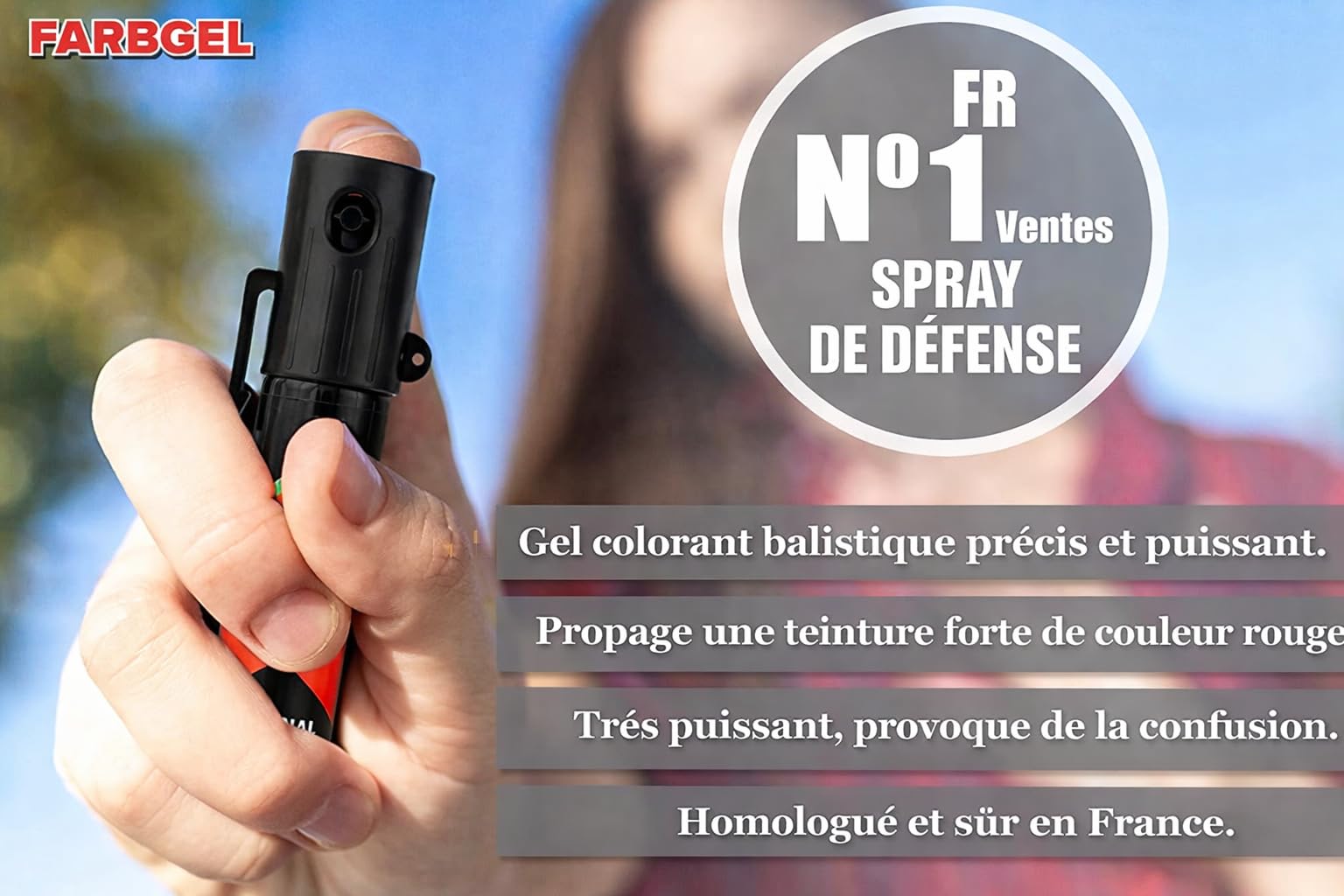 Lot de 5 HOERNECE Spray De Défense -20 ML- Tiw Farb-Gel Format : Sac a Main Femme, Sacoche Homme, Veste, Sac a Dos