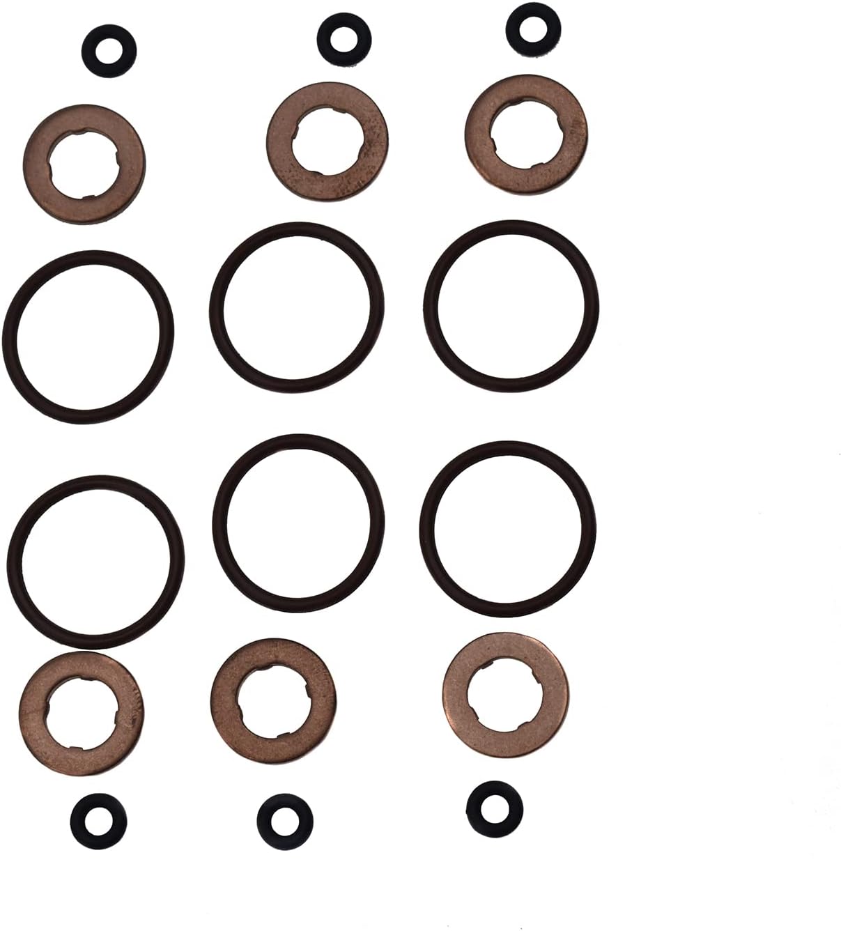 6 Sets Fuel Injector O-Ring Seal Kit 059130519 For Audi A3 A4 A6 Q7 VW Touareg
