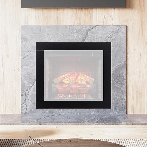 Vista 20 de Modern Ember Uptown - Kit de molduras para chimenea eléctrica, kit de 28 molduras para calentador eléctrico, insertos de chimenea eléctrica