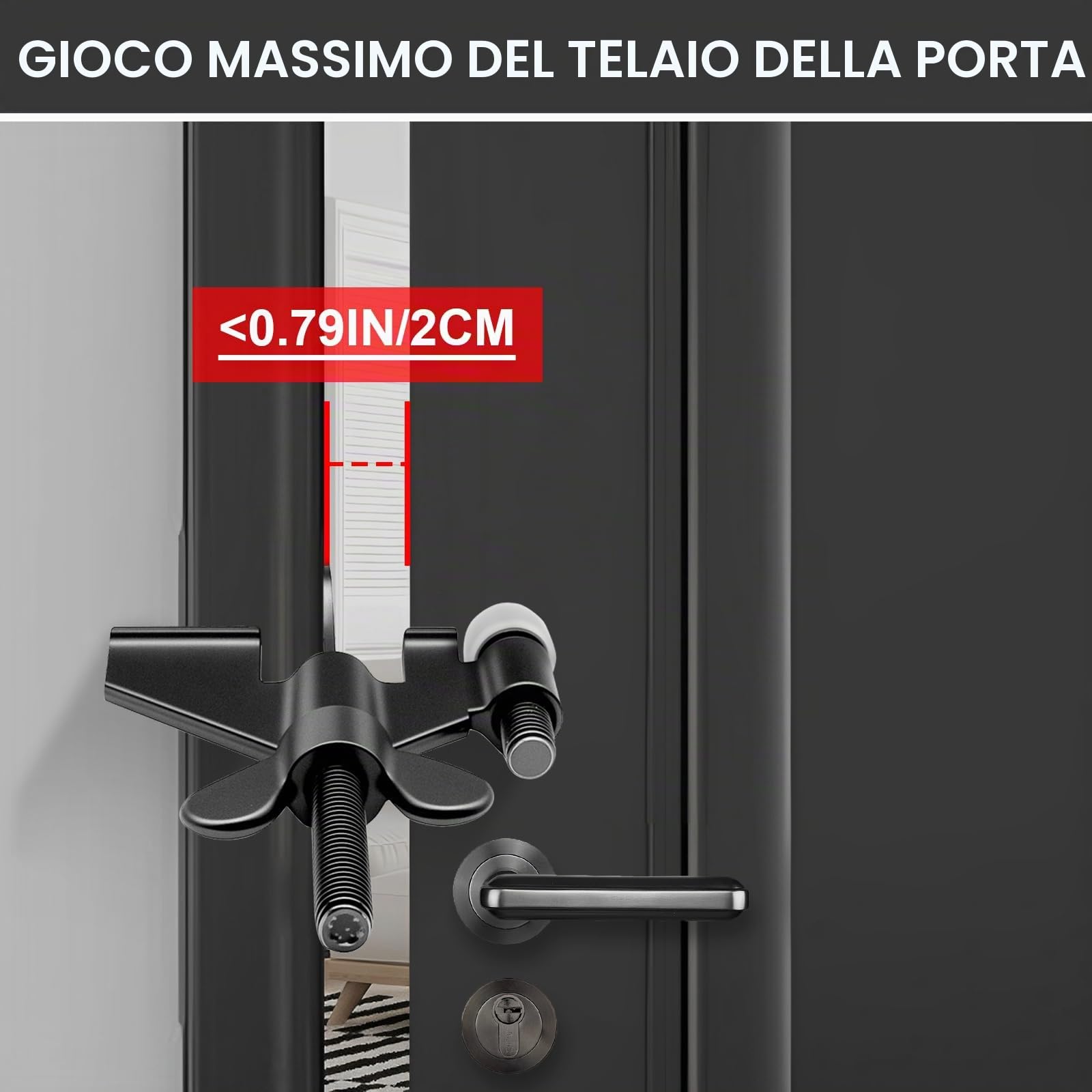 AceMining Serratura portatile migliorata per porta di casa, serratura per la privacy, perfetta per viaggi, hotel, casa, appartamento, università e viaggi per una maggiore
