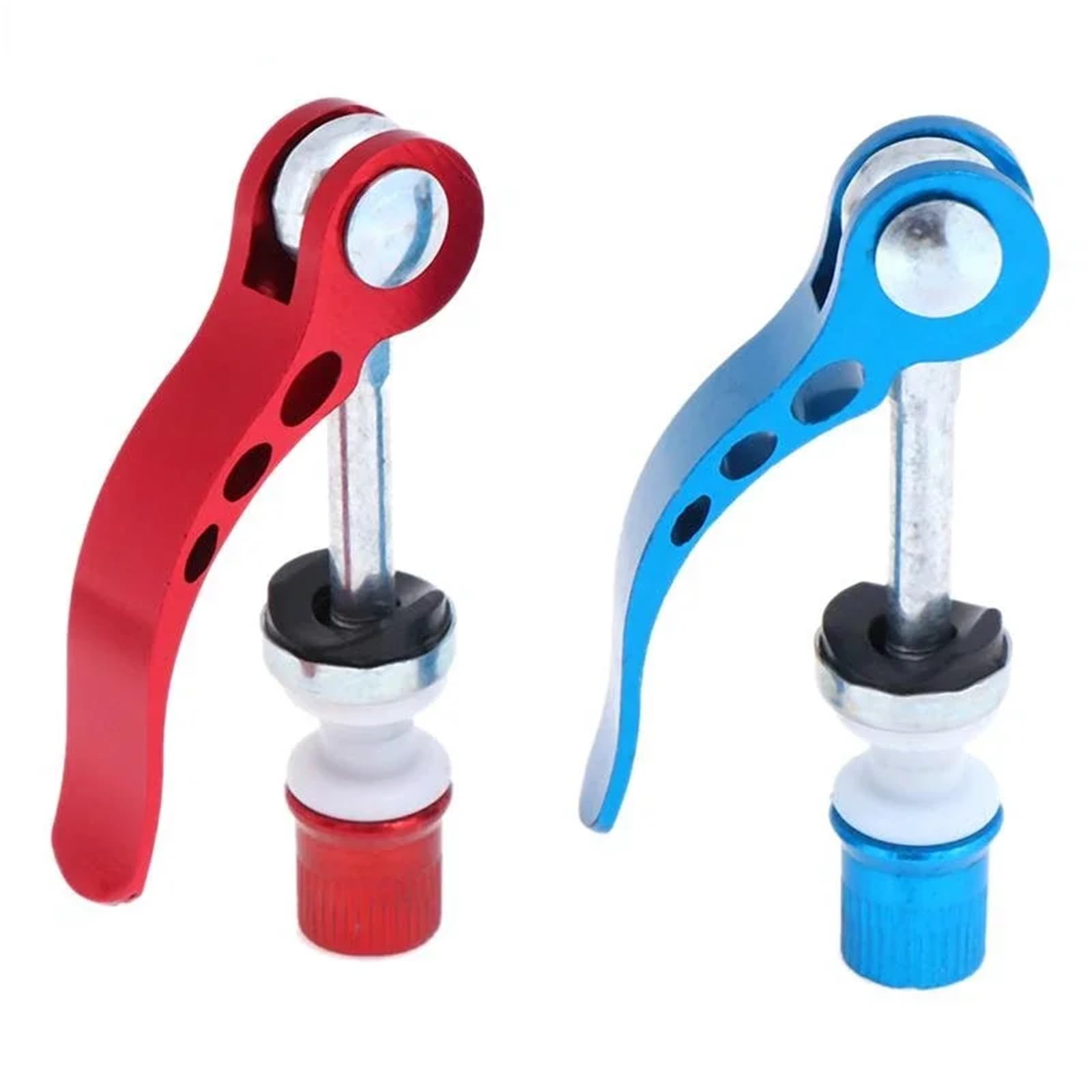 Vite a sgancio rapido per morsetto sedile 5 Pezzi Mountain Bike QR Tool MTB Bicicletta Tubo Sella Morsetto Vite Leva Di Sgancio Rapido Ciclismo Bici Da Strada Universale(Silver)