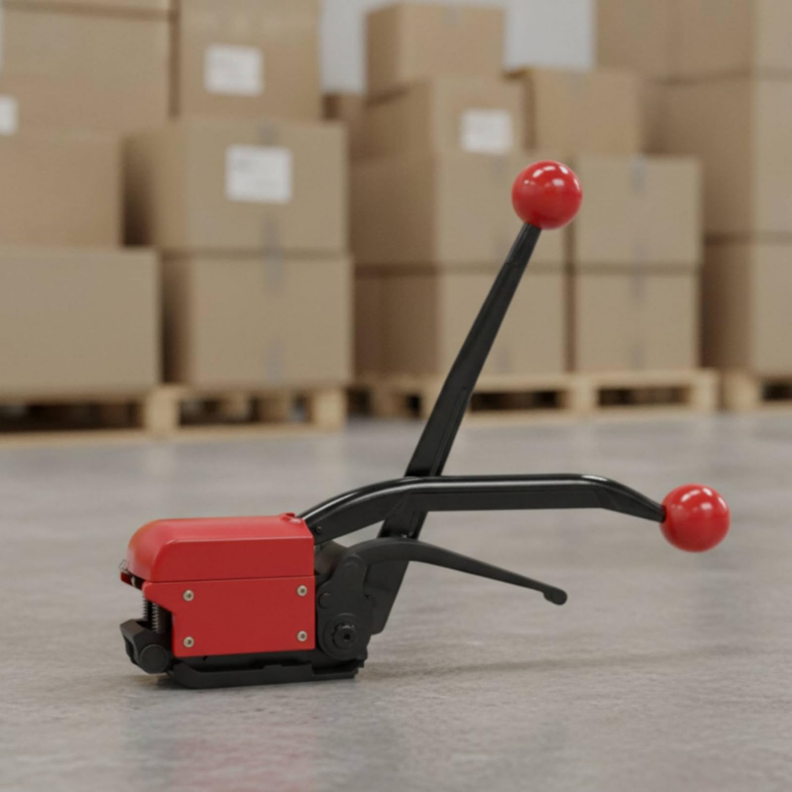 Tenditore Reggetta Acciaio Strumento Manuale Reggiatrice Manuale Tensionatore Sigillatrice Corpo in Metallo Leva Ergonomica Adatto a Confezionamento Spedizioni Logistica