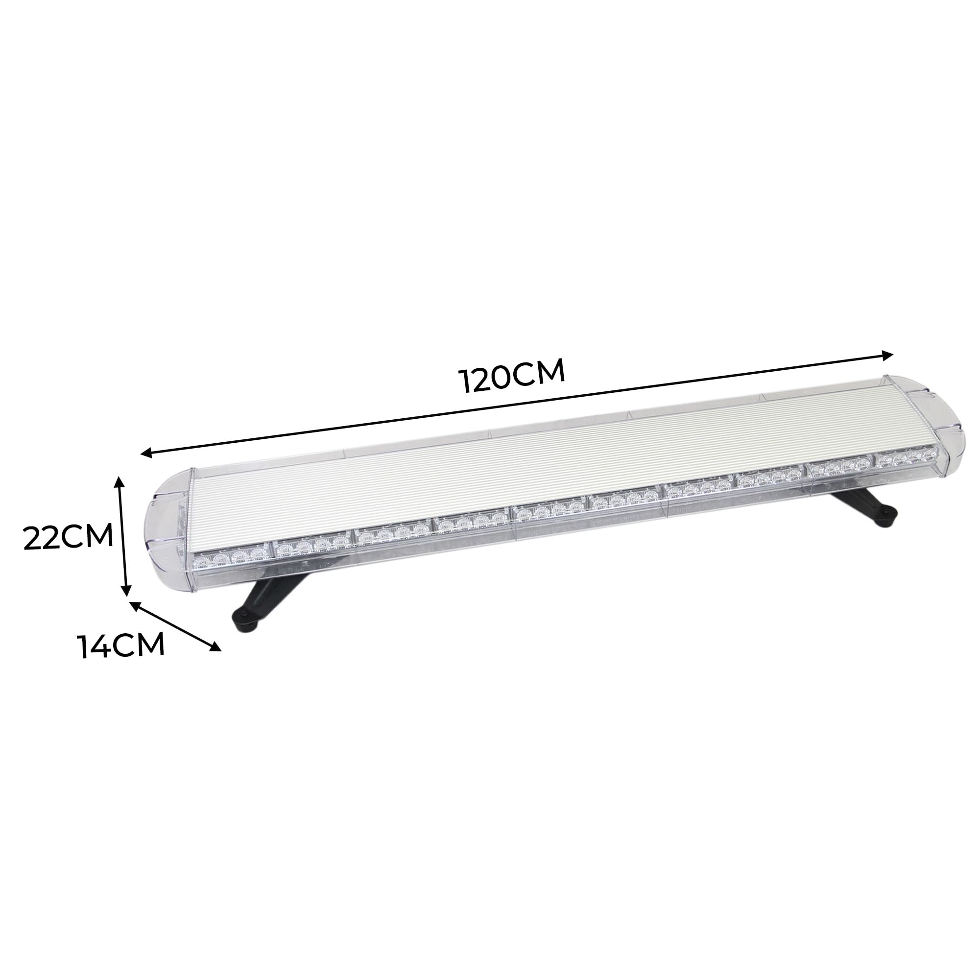 T-Mech Lampada Flash Stroboscopica LED Ambra 1200 mm di emergenza Girosfano Veicolo Impermeabile Magnetico Auto Barra Luminosa 12-30 V
