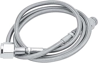 CO2 Tank Direct Adapter, G1/2 Stainless Steel Soda Hose CO2 Cylinder to TR21-4 Soda Maker for External Hose CGA320 Tank Direct Adapter Soda Maker Accessories (1.5M 60Inches)