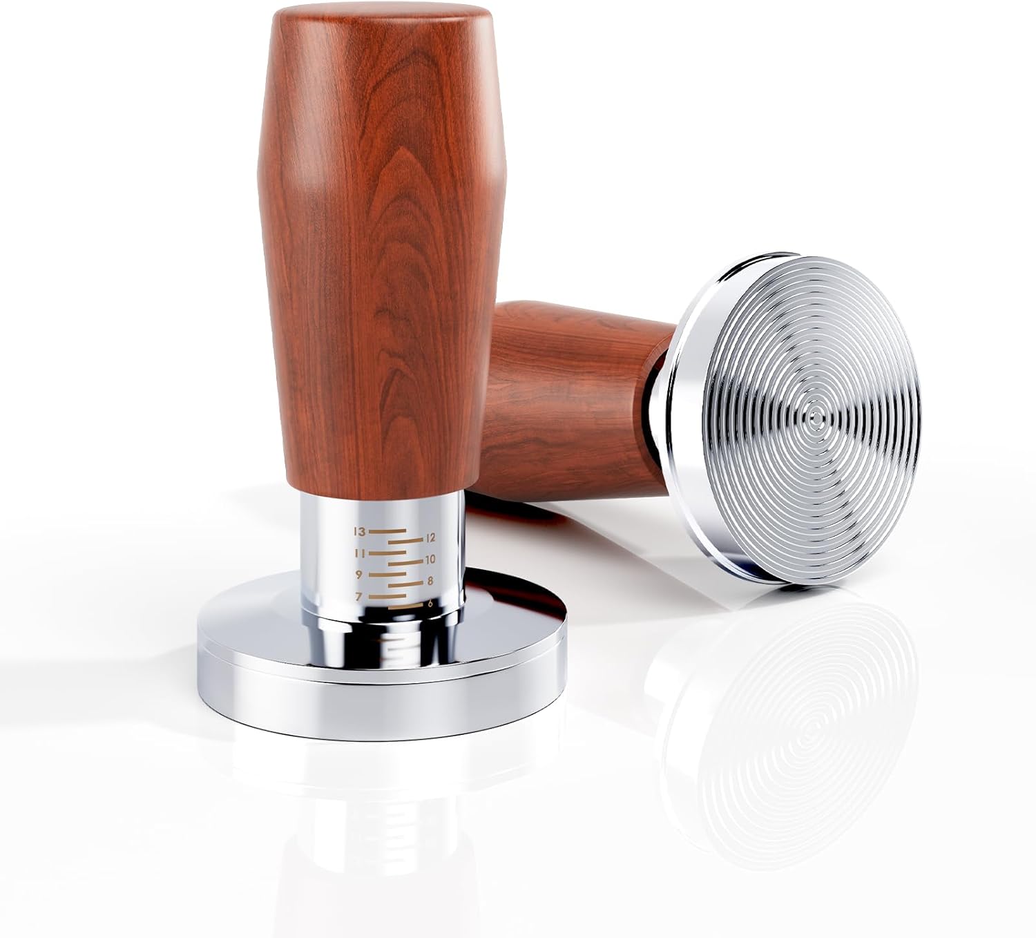 AORESAC 53mm Coffee Tamper, Espresso Coffee Tamper with 15lb/30lb/45lbs Replacement Springs, Compatible with 54mm Espresso Portafilter, Perfect Gift for Barista Coffee Lover (53mm)