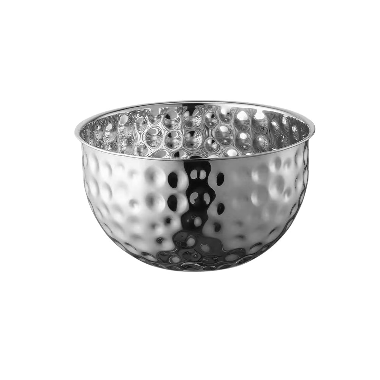HZBB Stainless Steel Fruit Bowl Ice Bucket Large Capacity Washing Basket for Cooking Baking and Food Preparation Enduring Stainless Steel Fruit Bowl