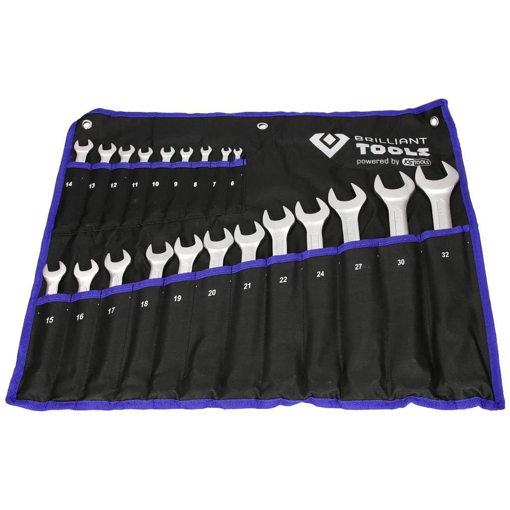 BRILLIANT TOOLS BT011021 Jeu de clés mixtes, 21 pcs [Powered by KS TOOLS] | Jeu de clés mixtes, 21 pcs