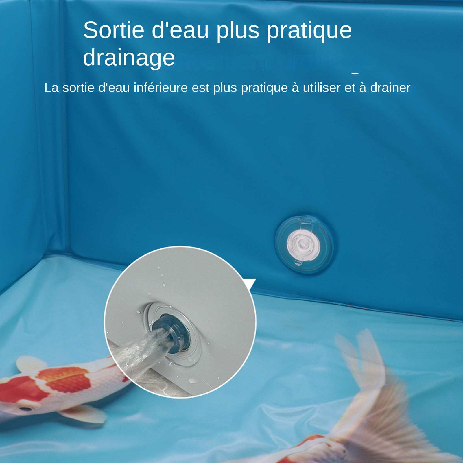 Bassin pour Chien Piscine Pliable PVC pour Chien | Bassin de Bain Portable pour Chiot Maison Jardin Extérieur Camping